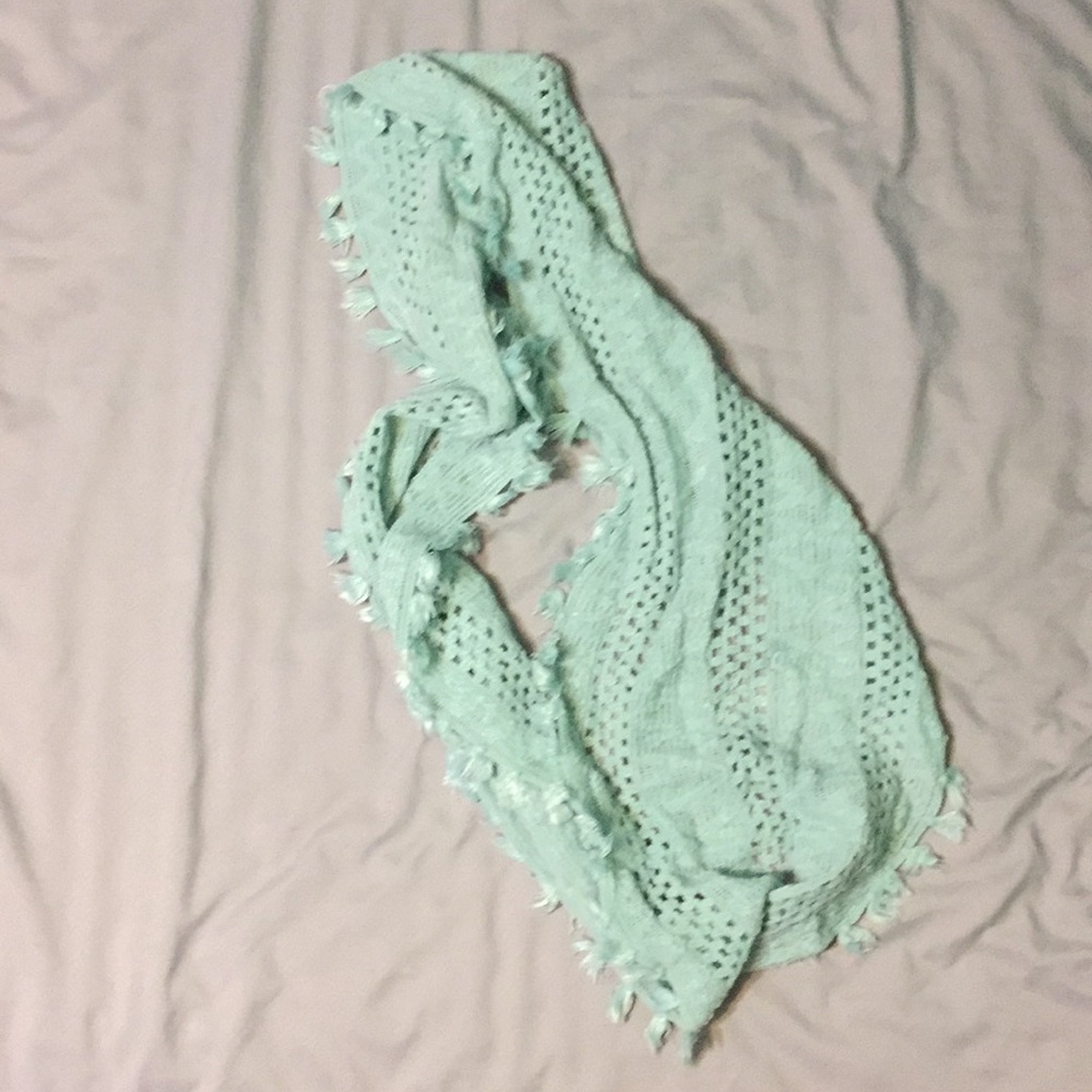 Light blue infinity scarf